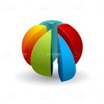 Multicolor Pie Chart in 3D